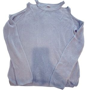 Shoulder cutout knit long sleeve (Garage)